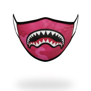 PINK ANIME SHARK FORM-FITTING MASK