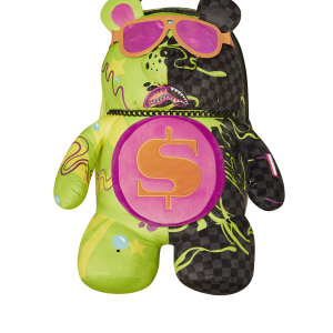 SLIME DIME MONEYBEAR TEDDYBEAR ON BACKPACK