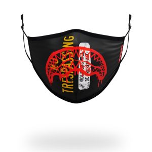 ADULT NO TRESSPASSING FORM FITTING FACE MASK