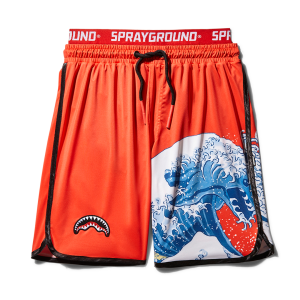 JAPAN WAVE CORTO SWIM TRUNKS (RED)